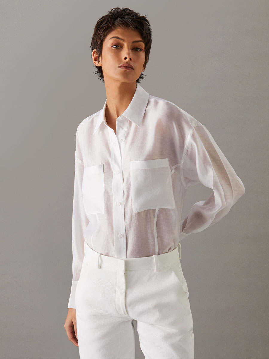 <p style="text-align: left;"><a href="/sheer-relaxed-shirt-bright-white-k20k207273yaf">Sheer Relaxed <br>Shirt</a></span>