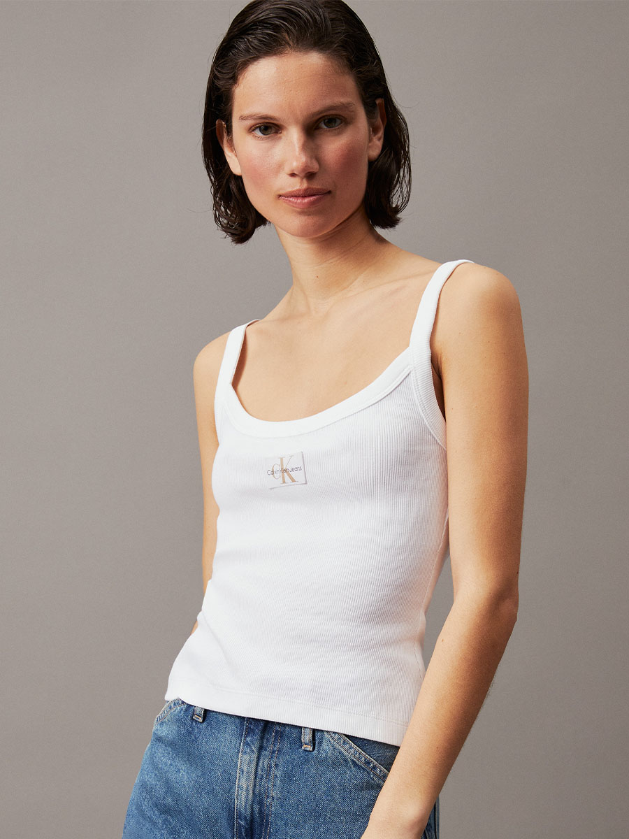 <p style="text-align: left;"><a href="/ribbed-monogram-logo-tank-top-bright-white-j20j223559yaf">Ribbed Monogram Logo <br>Tank Top </a></span>